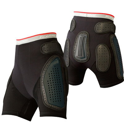 コミネ(KOMINE) SK-611 プロテクトメッシュアンダーパンツショート(ブラック/2XL)