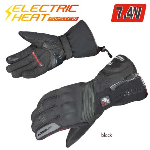コミネ(KOMINE) GK-804 エレクトリックヒートグローブ-カシウス(ブラック・M)