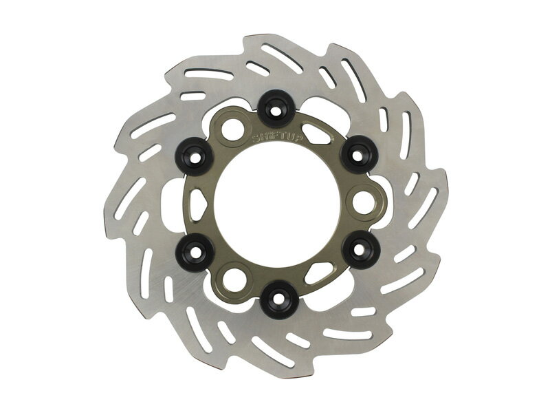 SHIFTUP（シフトアップ）ウェーブフローティングディスクローター160mm｜チタン／ブラック｜201256-11