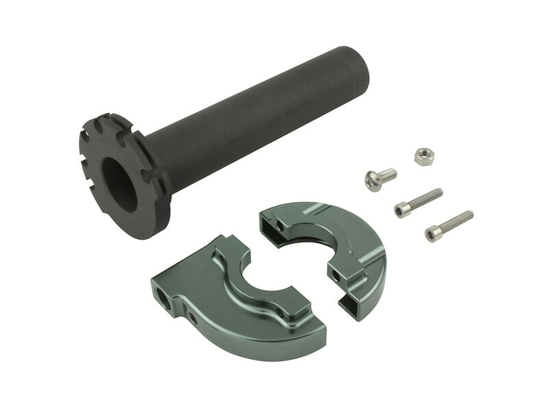 SHIFTUP（シフトアップ）MINI ハイスロットルケース & スリーブ48mm GUNMETA（208678-09）
