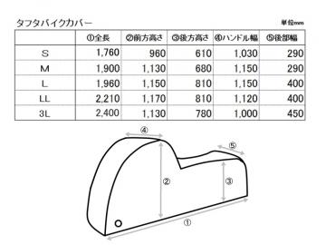 【在庫有】【送料無料】[同梱・代引不可]OSS 格安・定番 鍵穴付 タフタ　バイクカバー(ボディーカバー・車体カバー)[S M L LL 3L]