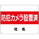 防犯・監視カメラ看板 【防犯カメラ設置済】看板 H45×W60cm 名(社名)入れ無料!特注内容変更可 /パネル/プレート S-98