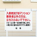 【期間限定P5倍】 立入禁止看板 【入居者 関係者以外禁止 セールスお断り】看板 H45×W60cm 名(社名)入れ無料!特注内容変更可 立ち入り禁止 看板/パ...