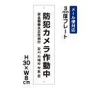 防犯カメラ作動中 24H SECURITY SYSTEM 外国語表記 /H30×W8cm プレート 看板プレート 商品番号:ATT-003t