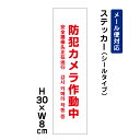 防犯カメラ作動中 24H SECURITY SYSTEM 外国語表記 (赤文字) /H30×W8cm 防犯ステッカー ステッカー 看板ステッカー 商品番号:ATT-004stt
