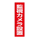 お手軽!注意ステッカー【監視カメラ設置】H35×W10cm 防犯ステッカー OP-43STT