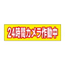 お手軽!注意ステッカー【24時間カメラ作動中】 H10×W35cm 防犯ステッカー OP-62STY
