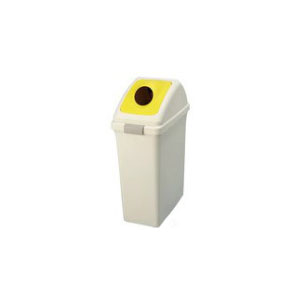 乐天商城 - ▼ 分別ボックス（イエロー）分別シール付き【PET】　ゴミ箱　ダストボックス　875-73