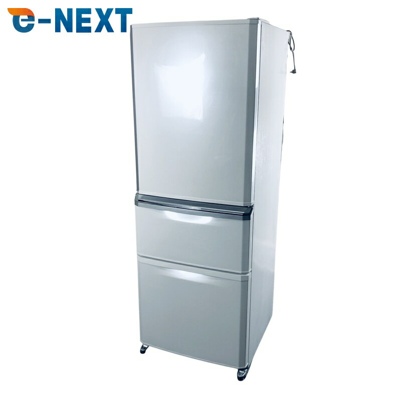 Rakuten - 【中古】 【楽天スーパーSALE 6/3-11☆10%OFF】 【自社配送エリア内限定】 三菱 MITSUBISHI 冷蔵庫 2020年製 3ドア 335L ホワイト ファン式 右開き MR-C34E-W ファミリー 大型 300L以上 送料無料 設置無料 地域限定 埼玉 東京 千葉 神奈川 RANK_B