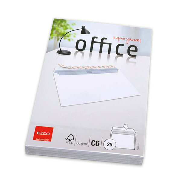 ELCO Office C6���� 25�� ���դ� 162��114mm FSC�ޡ���ǧ�� 74459-12 ������ ���� ͢�� ������� �ǥ����� ��̳���� ���ե��� �Ķ��ݸ� �Ķ����� ���