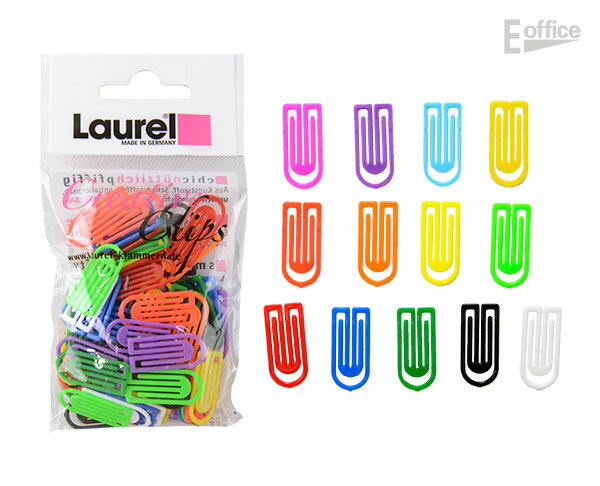LAUREL ローレル キングクリップ 27mm 75個入り 1386-98プラスチック 文房具 ステーショナリー カラフル 書類 整理 便利 デザイン おしゃ...