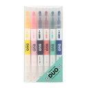 PAPIER TIGRE 6 FELT PEN SET DUO ptduo-x6-001 6色 1セット