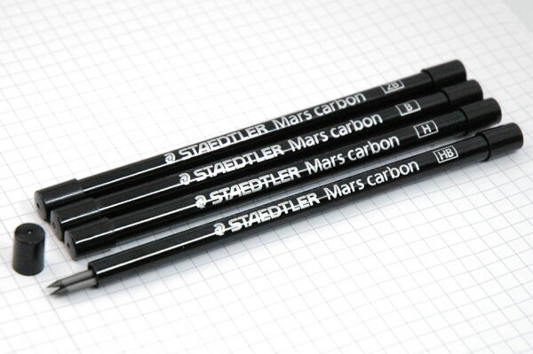 STAEDTLER ステッドラー マルス カーボン 2mm芯ホルダー 替芯（4本入） Ref.200 E4文房具 デザイン おしゃれ ステーショナリー デザイン 海外 輸入