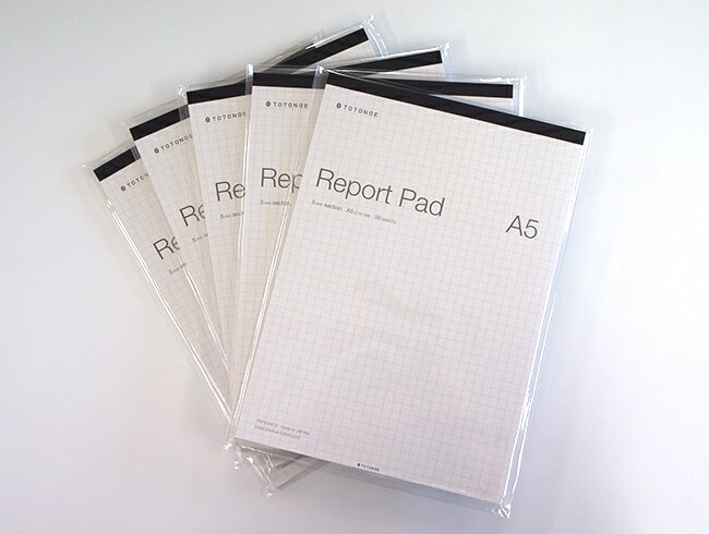 TOTONOE トトノエ Report Pad レポートパッド A5 5冊セット TRP50A5-S