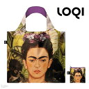 ローキー フリーダ・カーロ エコバッグ リサイクル ポリエステル素材LOQI BAGS Museum FK.SP.R FRIDA KAHLO Self Portrait with Hummingbird Recycled おしゃれ 輸入 デザイン 粗品 ローキー プチギフト アート