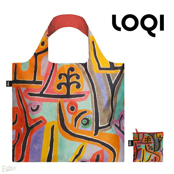 乐天商城 - パウル・クレー エコバッグ リサイクルポリエステル素材 LOQI BAGS MuseumPK.PL.R PAUL KLEE Park near Lu. Recycled おしゃれ 輸入 デザイン 粗品 ローキー プチギフト アート