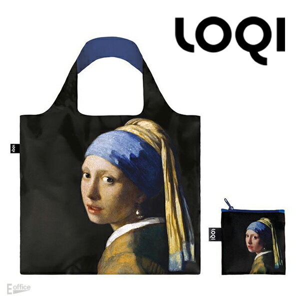 ローキー LOQI ヨハネス・フェルメール エコバッグ MUSEUM Collection JOHANNES VERMEER Girl with a Pearl Earring Recycled Bag JV.GI.R