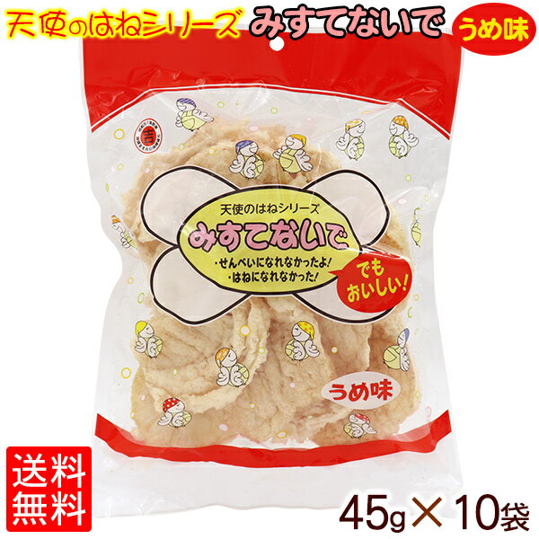 みすてないで うめ味 45g×10袋セット 【送料無料】　/天使のはねシリーズ 沖縄お土産 お菓子