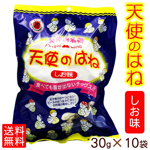 天使のはね（しお味）30g×10袋セット 【送料無料】　/丸吉塩せんべい 沖縄お土産 沖縄土産 お菓子 1