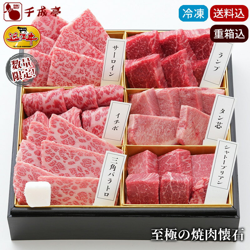 乐天商城 - 【送料込み】和牛 近江牛 至極の焼肉懐石 600g │ 冷凍 食べ比べ 肉 国産 焼き肉 BBQ サーロイン カルビ 牛タン芯 シャトーブリアン お中元 御中元 贈り物 プレゼント お取り寄せ グルメ【ギフト包装代込】【2026夏ギフト】