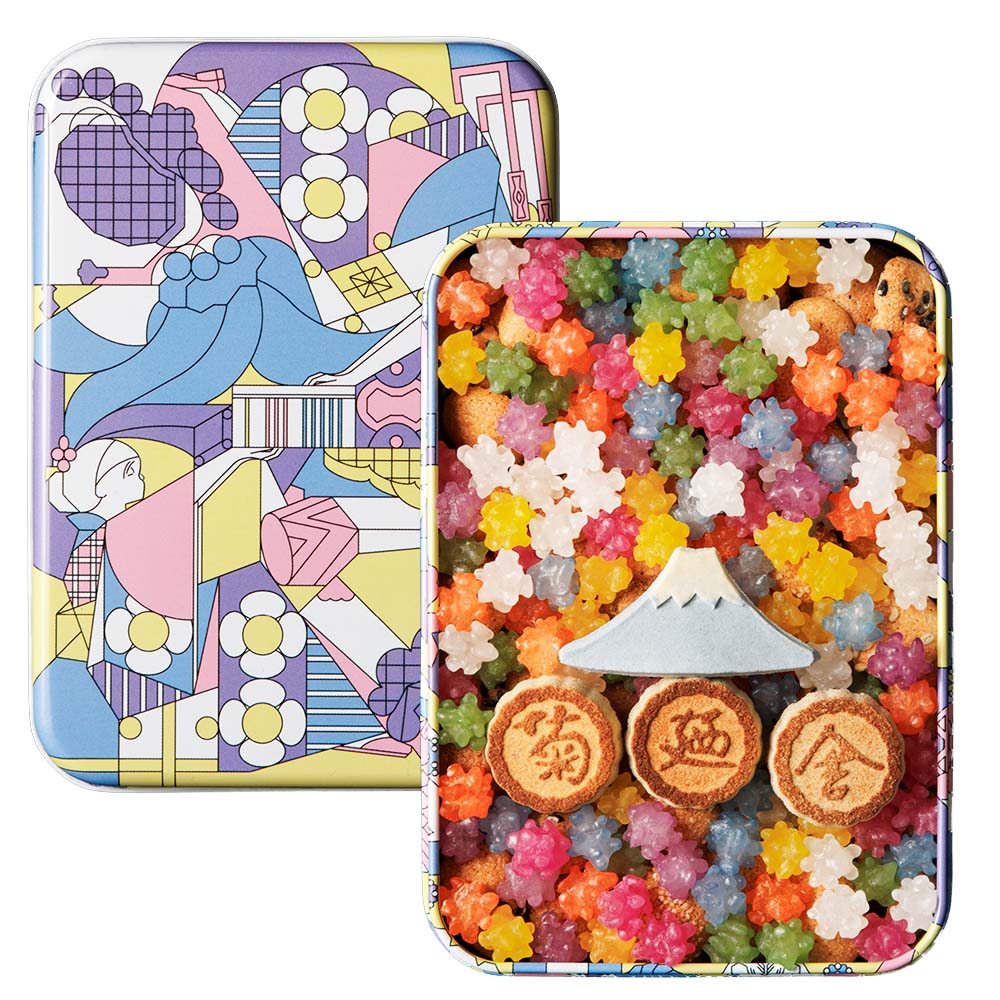 【135周年限定缶】冨貴寄　花紫｜【東京 お土産】ふきよせ お取り寄せ おもたせ 手土産 ギフト お菓子 きくのや スイーツ お取り寄せグルメのサムネイル