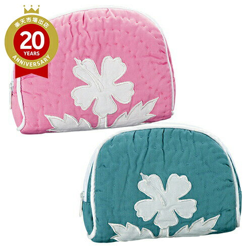 ハワイアンキルト柄ポーチ2色セット【ハワイ お土産】｜ポーチ・バッグ ハワイ 雑貨 ハワイ土産 おみやげ