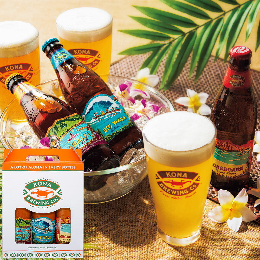 コナビール ギフト3本セット | ハワイ土産 ハワイお土産 おみやげ みやげ クラフトビール おつまみ プレゼント ギフト 手土産 お取り寄せのサムネイル