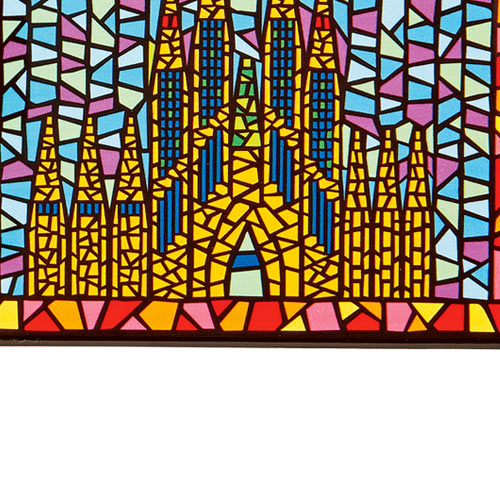 サグラダファミリア モザイク鍋敷き3枚セット