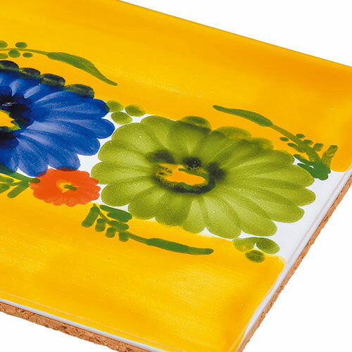 スペイン 手描きアンダルシアタイル鍋敷き