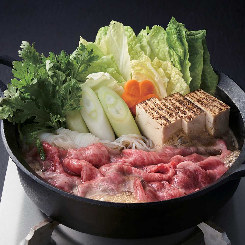 若狭牛 ロースすき焼き用 360g 木目蓋付き ギフト箱|ロース すき焼き肉 牛肉 国産 福井