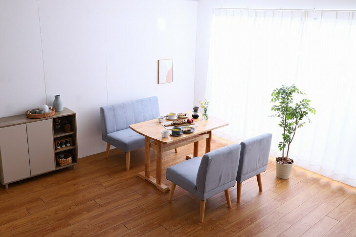 ダイニングテーブルセット 4人掛け 4人 4人用 北欧 ダイニングセット テーブル ダイニングテーブル チェア ベンチ ダイニング ダイニングソファ ソファ ソファー 背もたれ 収納 収納付き 棚 カフェテーブル カフェ おしゃれ 食卓テーブル 木製 食卓 四人 モダン【送料無料】 [2]