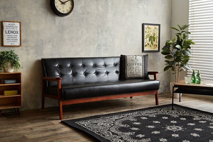 樂天商城 - RETRO オリジナル 3人掛けソファ 3P 3人 ソファ 北欧 リビング おしゃれ 大型 ソファベッド【送料無料】