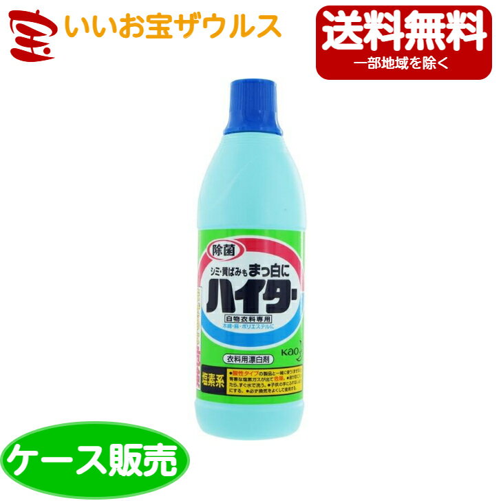 花王 ハイター小 600ml × 20本［ケース販売・メーカー段ボール・まとめ買い］送料無料(一部地域除く)