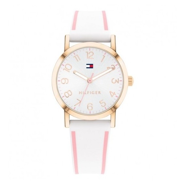 TOMMY HILFIGER トミーヒルフィガー 1720023　ガールズ 腕時計 30mm ホワイト【並行輸入品】