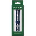 LACOSTE★ロゴ入り アップルウォッチ ラバー 交換バンド 38mm 40mm ブルー/ ホワイト 2050002 Apple Watch【並行輸入品】