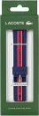 LACOSTE★ロゴ入り アップルウォッチ ラバー 交換バンド 42mm 44mm ブルー/レッド2050004 Apple Watch【並行輸入品】