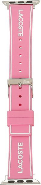 LACOSTE ★ アップルウォッチ ラバー 交換バンド 38mm 40mm 41mm 42mm(Series10・11のみ) ピンク 2050038 Apple Watch【並行輸入品】