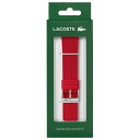 LACOSTE★ロゴ入り アップルウォッチ ラバー 交換バンド 42mm 44mm ブラック 2050010 Apple Watch【並行輸入品】