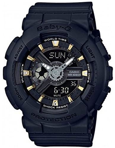 カシオ Baby-G 腕時計（メンズ） CASIO カシオ Baby-G レディース BA-110GA-1A ブラック 海外モデル 腕時計 並行輸入品