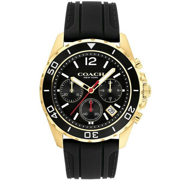 コーチ 腕時計（メンズ） COACH コーチ 腕時計 KENT 14602564 メンズ ブラック クロノグラフ 【並行輸入品】