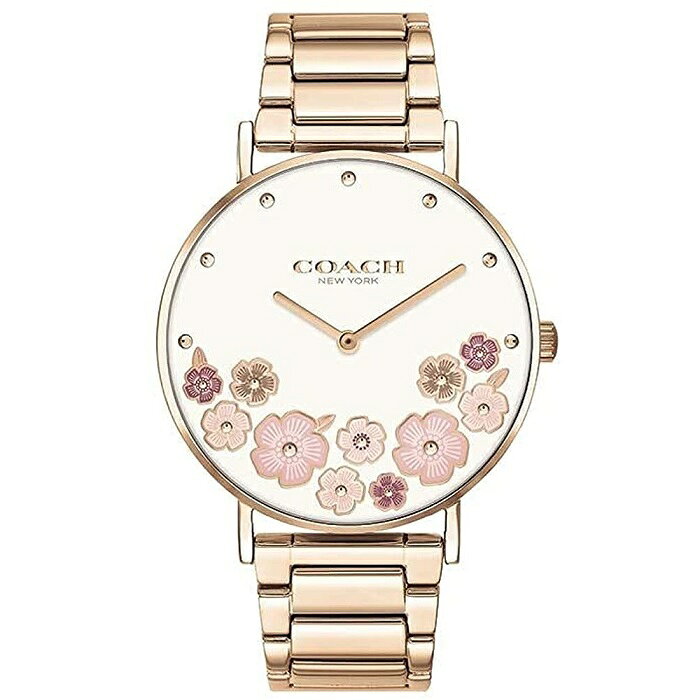 COACH 여성 아날로그 팔찌 메탈 밴드 페리 14503768 시계 36mm [병행 수입품]