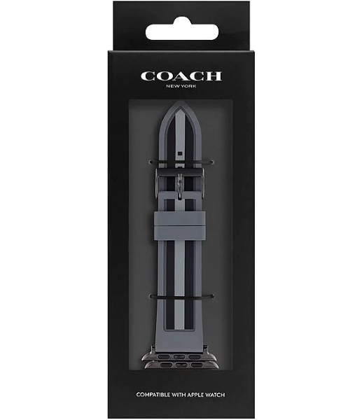 COACH コーチ アップルウォッチ ラバー 交換バンド 42mm 44mm ブラック 送料無料 14700057 Apple Watch【並行輸入品】