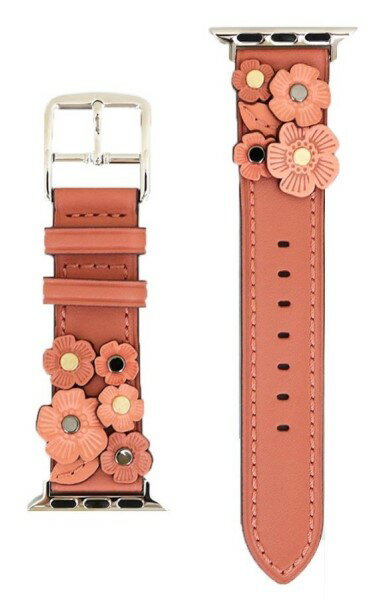 COACH コーチ アップルウォッチ レザー 交換バンド 38mm 40mm 41mm 42mm(Series10・11のみ) フラワー 送料無料 14700077 Apple Watch 並行輸入品