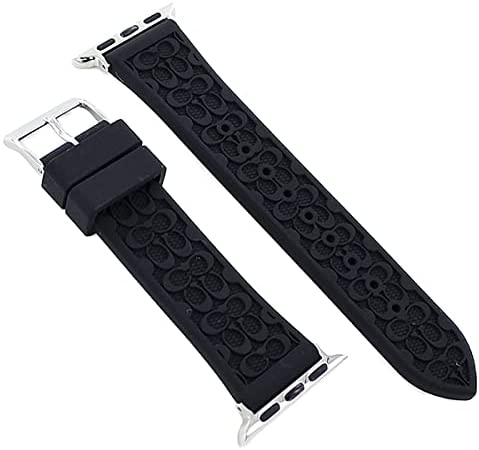 COACH コーチ アップルウォッチ ラバー 交換バンド 42mm 44mm ブラック 送料無料 14700086 Apple Watch..