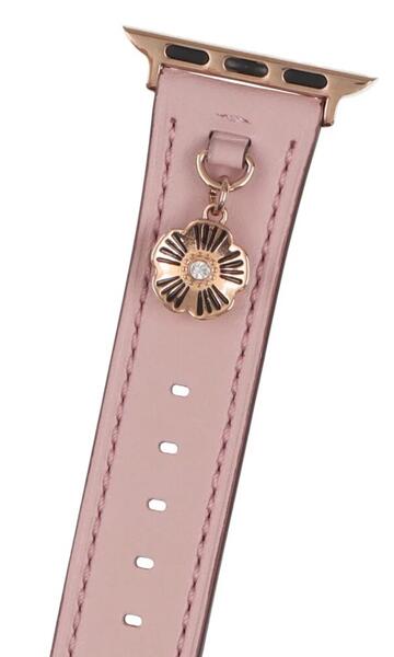 COACH コーチ アップルウォッチ レザー 交換バンド 38mm 40mm 41mm 42mm(Series10・11のみ) フラワー 送料無料 14700114 Apple Watch【並行輸入品】