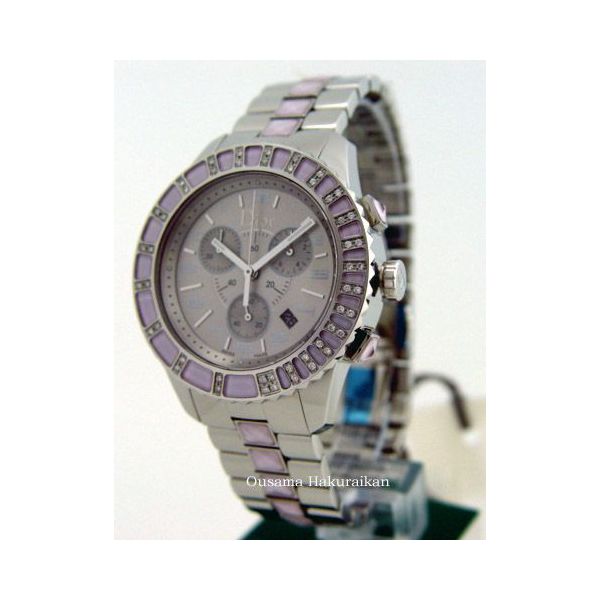 Christian Dior クリスチャン・ディオール 腕時計 クリスタル クロノ ダイヤモンドウォッチ CD114315M001 ピンク レディース