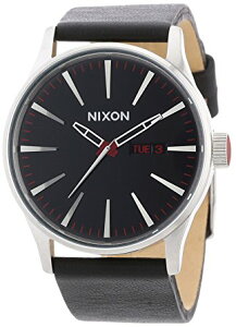 NIXON ニクソン 腕時計 SENTRY LEATHER セントリーレザー BLACK A105-000 メンズ