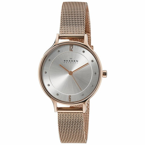 SKAGEN スカーゲン レディース腕時計 スチール・メッシュ シルバーサンレイ/ピンクゴールド【SKW2151】