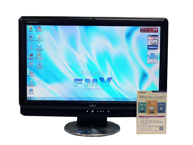 富士通 デスクトップパソコン 中古パソコン F/G70T ブラック デスクトップ 一体型 本体 Windows7 Core i5 DVD 地デジ 4GB/500GB 送料無料 【中古】