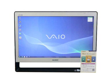 SONY デスクトップパソコン 中古パソコン VPCJ137FJ ホワイト デスクトップ 一体型 本体 Windows7 Pentium DVD 地デジ 4GB/500GB 送料無料 【中古】